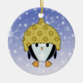 Cute Penguin in Pet Ornament (Voorkant)