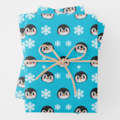 Cute Penguin Inpakpapier Vel (In situ)