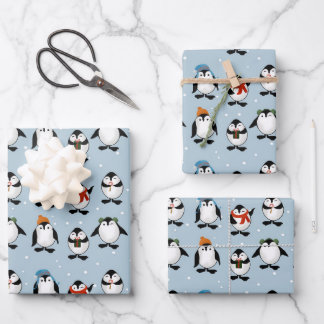 Cute Penguin Inpakpapier Vel