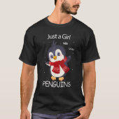 Cute Penguin is gewoon een meisje dat van pinguïns T-shirt (Voorkant)