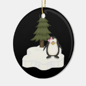 Cute Penguin Keramisch Ornament (Links)
