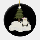 Cute Penguin Keramisch Ornament (Achterkant)