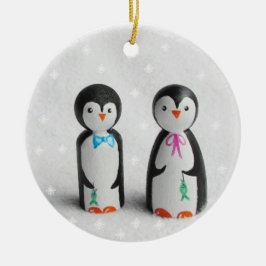 Cute Penguin Keramisch Ornament