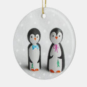 Cute Penguin Keramisch Ornament (Links)