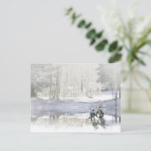 Cute Penguin-kerstBriefkaart Feestdagenkaart (Staand voorkant)