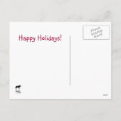 Cute Penguin-kerstBriefkaart Feestdagenkaart (Achterkant)