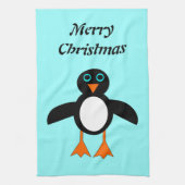 Cute Penguin -kerstkeuken Tow Theedoek (Verticaal)