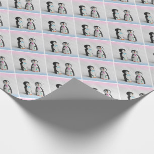 Cute Penguin Kerstmis Cadeaupapier