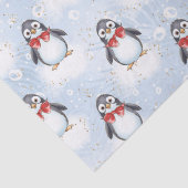 Cute Penguin Kerstmis Tissuepapier (Detail)