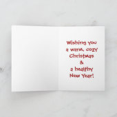 Cute Penguin-kerstparadise Feestdagen Kaart (Binnen)