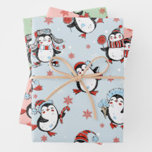 Cute Penguin-kerstpatroon