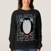 Cute Penguin Kerstsnowflake Winter Trui (Voorkant)