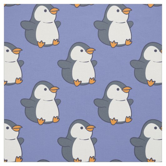 Cute Penguin Kinder Cartoon Stof (Swatch)