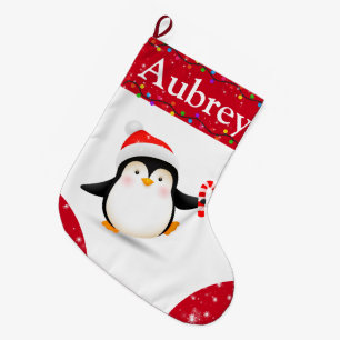 Cute Penguin Kinder kerststop Grote Kerstsok