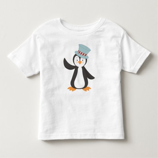 Cute Penguin, kleine pinguïn, pinguïn met Pet Kinder Shirts (Voorkant)