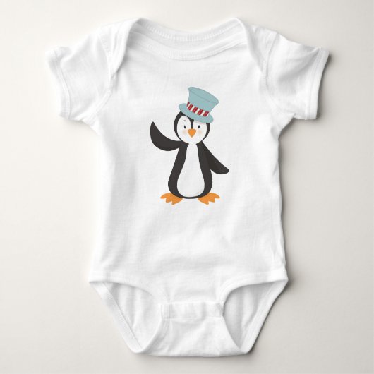 Cute Penguin, kleine pinguïn, pinguïn met Pet Romper (Voorkant)