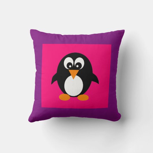 Cute Penguin Kussen (Achterkant)