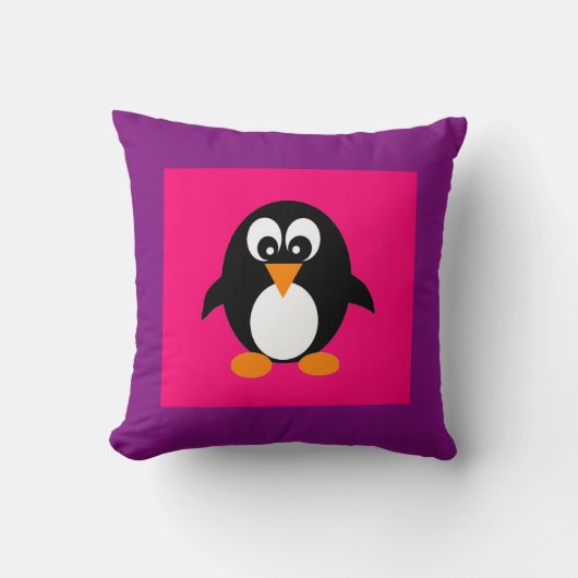 Cute Penguin Kussen (Voorkant)