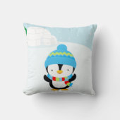 Cute Penguin Kussen (Voorkant)