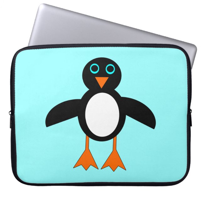 Cute Penguin Laptop Bag Sleeve (Voorkant)