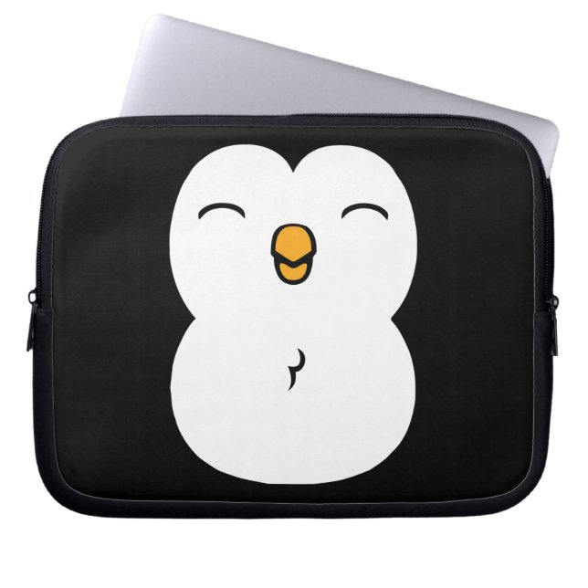 Cute Penguin Laptop Sleeve (Voorkant)