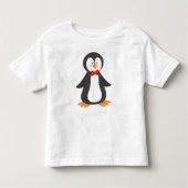 Cute Penguin, Little Penguin, Penguin met Bow Stro Kinder Shirts (Voorkant)