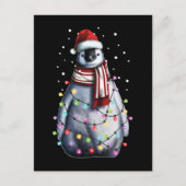 Cute Penguin Lover Funny Kerstfeestdag Gift Briefkaart (Voorkant)