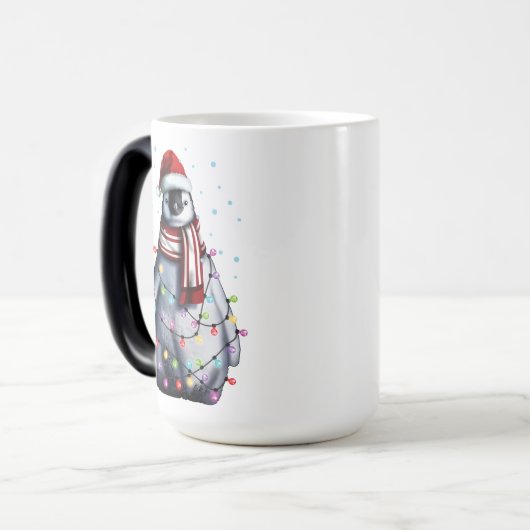 Cute Penguin Lover Funny Kerstfeestdag Gift Magische Mok (Voorkant links)