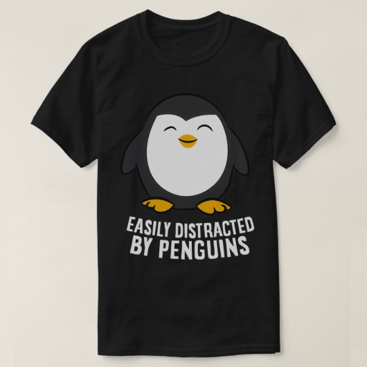 Cute Penguin Lover Gift Gemakkelijk verstoord door T-shirt (Design voorkant)