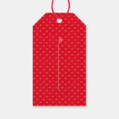 Cute Penguin met Balloon Valentijn Label (wit) Cadeaulabel (Achterkant)