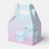 Cute Penguin met Big Eyes Ice Baby girl Shower Bedankdoosjes (Achterkant)