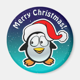 Cute Penguin met kerstPet Cartoon Magneet