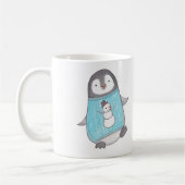 Cute Penguin Mok Funny Happy Penguin Snowman mok (Links)