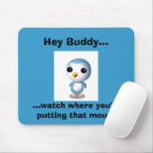 Cute Penguin mousepad Muismat (Met muis)