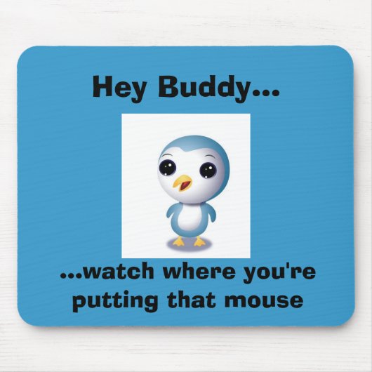 Cute Penguin mousepad Muismat (Voorkant)