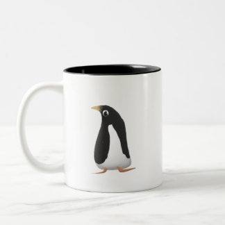 Cute Penguin Mug | Black Two-Tone Coffee Cup Tweekleurige Koffiemok