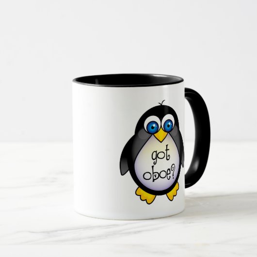 Cute Penguin Music heeft Oboe Mok (Voorkant rechts)