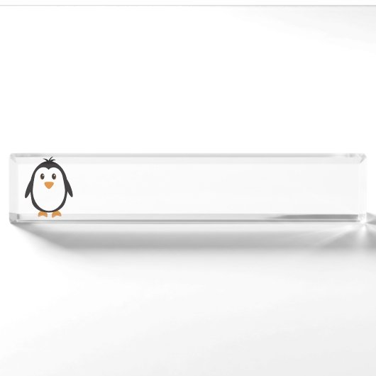 Cute Penguin Naambordje (Voorkant)