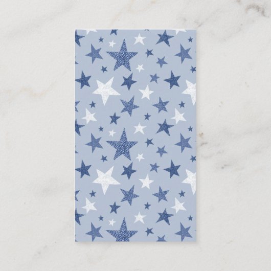 Cute Penguin North Star Baby shower Book Request Informatiekaartje (Achterkant)