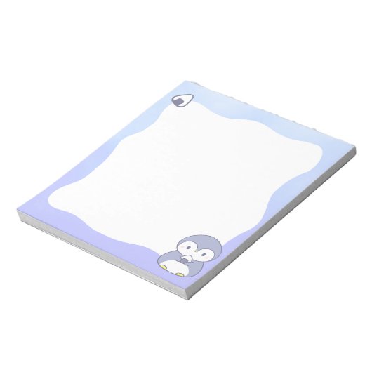 Cute Penguin Notepad | Kawaii Pastel Memo Pad Notitieblok (Linkerzijde)
