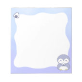 Cute Penguin Notepad | Kawaii Pastel Memo Pad Notitieblok (Voorkant)