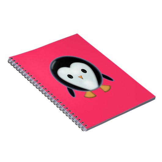 Cute Penguin Notitieboek (Rechterzijde)