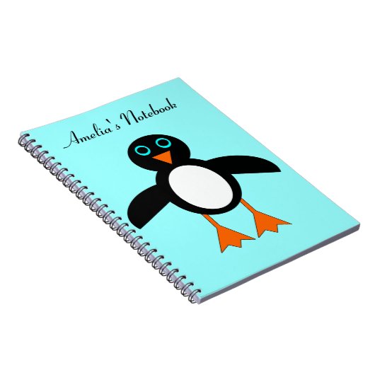 Cute Penguin  Notitieboek (Rechterzijde)