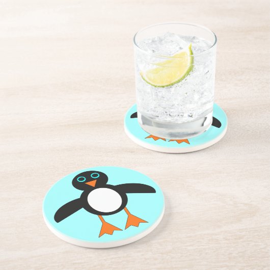 Cute Penguin Onderzetters (Zijkant)