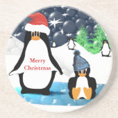 Cute Penguin Onderzetters (Voorkant)