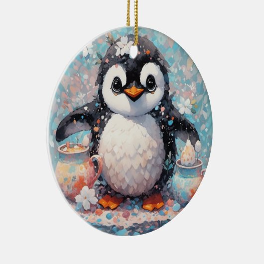 Cute Penguin Ornament (Rechts)