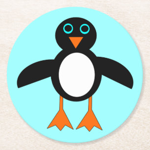 Cute Penguin Paper Onderzetters