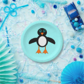 Cute Penguin Paper Party Borden Papieren Bordje (Feest)