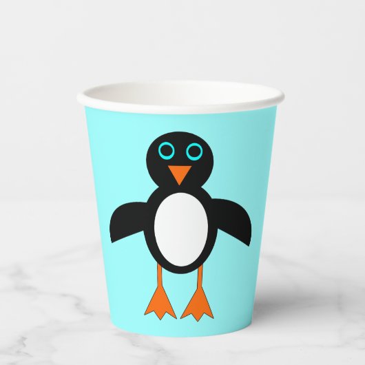 Cute Penguin Papieren Bekers (Voorkant)