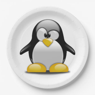 Cute Penguin Party Bord voor kinderen aanpassen
